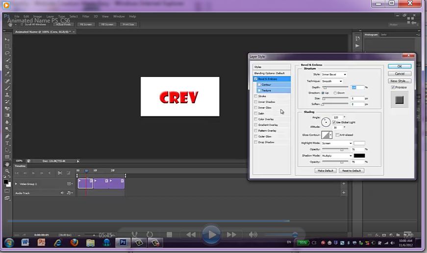 Create Animation using Photoshop CS6 - Crev's Digital Design School Site